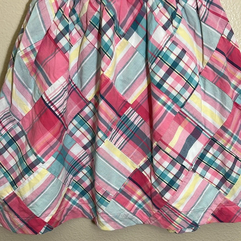 Janie and Jack Colorful Plaid Cotton Lined Sundress